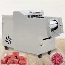 Whole Pig Skin Dicing Chicken Cutting Machine Frozen Meat Slicer Fresh Meat Cube Cutter Pork Meat Chopping Machine