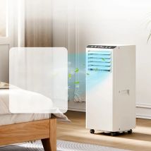4-In-1 Portable Air Conditioner With Follow Me Function, 9000BTU Dehumidifier, Ventilation, 24 Hour Timer,Sleep Mode&Window Kit