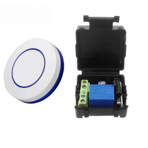 GERMA Wireless Remote Control Switch DC 12V 1CH Relay Receiver Module 433Mhz RF Transmitter for Garage Electric Door Smart Home