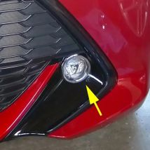 For 2019-2022 Toyota Corolla Hatchback Touring Sports Chrome Front Fog Light Lamp Cover Ring