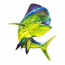 20cm Big Size Seafish Common Dolphin Fish Outdoor Waterproof Stickers for Fisherman Boats Luggage Laptop Motorcycle Car Sticker