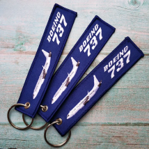 MiFaViPa 3 PC Navy Blue Key Chain Boeing 737 Airplane Keychain Fashion Trinket Flight Crew Pilot Aviation Aircraft Sleutelhanger