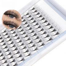 OWOSC 5D-12d Soft Natural Mink Eyelashes 12row Handmade Premade Volume Fans Eyelash Extension Maquillage Femme False Lashes