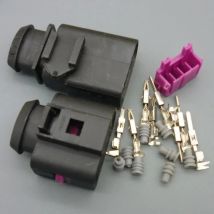 Worldgolden 4 Pin 1J0973804 1J0973704 Female Male 1.5mm Auto Temp Sensor Plug Deflation Valve Plug Connector For VW