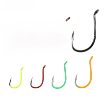 WIFREO Luminous High Carbon Steel Fishing Hooks UV Fluorant Offset Octopus Beak Bait Saltwater Fishhook Accessories #10-#10/0