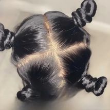 Queen Hair HD Full Lace Wig Body Wave / Straight Raw Human Hair Comfortable and Breathable High Ponytail Available Natural Look