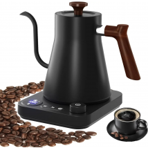 Electric Gooseneck Kettle 900ML Hand Brew Coffee Pot Smart Teapot Temperature Control Pot Rapid Heating Kettle 110v/220v