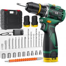 Wiertarko-wkrętarka akumulatorowa bezszczotkowa 55N.M, elektryczny wkrętak, metalowy uchwyt z grzechotką, wiertarka akumulatorowa, wkrętak, elektronarzędzia