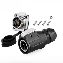 Cnlinko LP16 Plastic M16 Industrial 2pin Aviation Electric Wire Power Connector Male Female Socket Plug Joint for LED UAV Radio