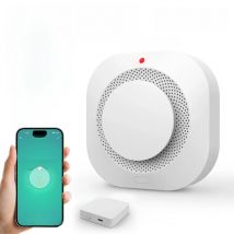 Tuya ZigBee WiFi Smart Smoke Detector Alarm Sensor Home Security Fire Protection For Home Security System Via Smart Life APP