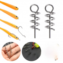 100pcs Soft Lure Baits Flat Head Lock Needle Spot Road Sub Spring Lock Needle Micro Object Lock Needle Fishing Gear Supplies