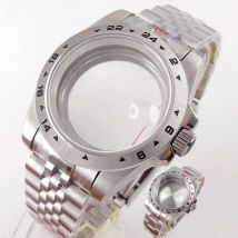 Dive GMT Watch Case MOD for NH34 NH35 NH36 NH38 NH70 NH71 NH72 EAT2824 PT5000 SW200 20BAR Waterproof Sapphire Jubilee Strap 40mm