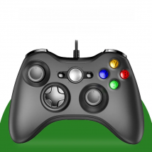 XBOX 360 wired gamepad  supports Xbox 360 slim PC gamepad  supports Steam and can adapt to Win7/10