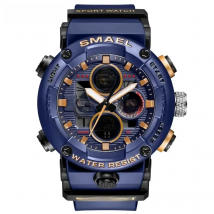 SMAEL Watch Men Waterproof LED Digital Watches Stopwatch Big Dial Clock For Male 8038 Sport Men Watches Quartz