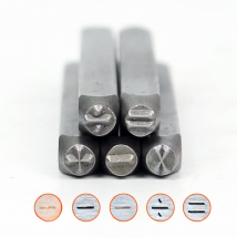 3mm Plus/Minus/Multiplication/Division/Equal sign symbols steel stamp,Metal jewelry Steel word punch stamp seal