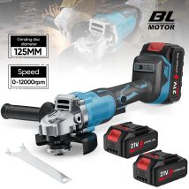 Smerigliatrice angolare senza spazzole da 125 mm Lucidatrice Macchina da taglio Smerigliatrice angolare a batteria per Makita 18V Batteria Pin