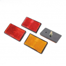 Truck  Motorcycles Trailer Plastic Retangle Bolt-On Reflectors Universal High Visibility Safety Reflectors Plate