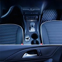 Suitable for QX30 Interior Stickers, Carbon Fiber Modified Film for Central Control Gear Shift for Infiniti QX30 2016-2018
