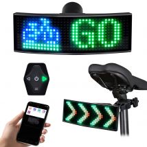GOTUS Bicycle Safety LED Tail Light,APP Programmable Pattern with Remote Control for Cycling Night Visibility Warning Tail Light