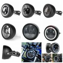 5.75 Inch Motorcycle Led Headlight Universal 6.5" Round Head Light for Harley Sportster Cafe Racer Honda Yamaha Suzuki Custom