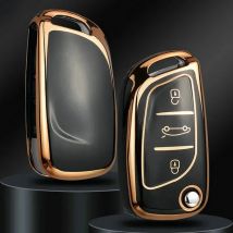TPU Car Flip Key Case Cover Shell Fob For Citroen C1 C2 C3 C4 C5 XSARA PICA For Peugeot 306 407 807 For DS DS3 DS4 DS5 DS6