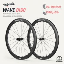 AERORAPTOR 50 WAVE 700c Set di ruote in carbonio Tubeless 36T Mozzo a cricchetto Cerchione per bicicletta di qualità AERO418 Ruote per freni a disco con blocco centrale a raggi