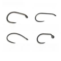 Elite TG 100PC Fly Tying Jig Hooks,Fly Fishing High Carbon Barbless Hook Wide Gape Jig Dry Wet Caddis Nymph Fly Hooks Trout Lure