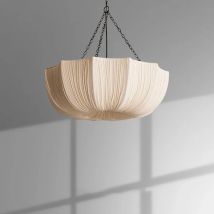 Nordic Minimalist Wabi Sabi Fabric Chandelier Living Dining Room Bedroom Pendant Lamp Lustre RestaurantBar Hanging Light Fixture