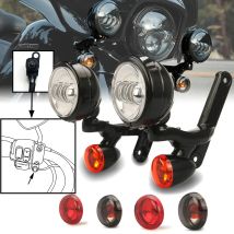 Auxiliary Lighting Brackets fog light for harley touring Street Glide Electra Trike 06-23 fog passing light