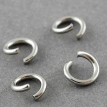4000Pcs Stainless Steel Jump Rings 4mm 5mm 6mm 7mm 8mm Open Jump Rings Wholesale Jewelry Findings