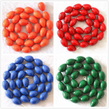 Fashion paint glass 7*9mm colorful waterdrop loose beads new arrival hot sale diy beautiful Jewelry 15" B1083