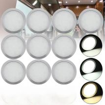 4/6/8/10/12x 12V LED Interior Spot Lights Round Wall Lamps Ceiling Down Lights For Hotel Bedroom Boat RV Caravan Motorhome