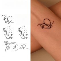 Boldink Butterfly Temporary Tattoo,Lasts To 15 Days New Technology Magic Waterproof Semi Permanent Sticker.