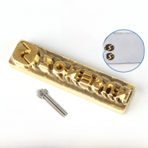 ZONESUN Custom Logo Leather Stamp Hot Brass Branding Iron Brand Heating On Wood Paper DIY Gift Personalized Stamping Mold