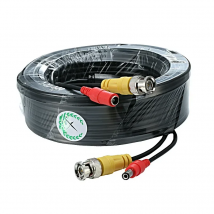 5-50M 2-in-1 BNC + DC Power Video Extension Cable for AHD CCTV Camera DVR Systems Security for Outdoor Surveillance HD Video