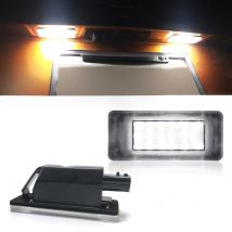 1 Pair For Dacia Duster 2018 2019 2020 2021 year car High Brightness White LED License Plate Light Number Plate Lamp
