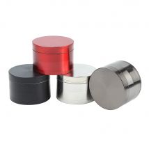 63 mm Zinklegierungs-Rauchmühle, Tabakmühle, Kräutergewürzmahlwerkzeug, Kräuterbrecher für Zigarettenrauch, vierlagige Mühle