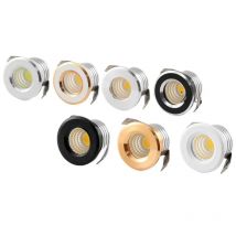 DimmableLED Recessed Ceiling Spot Light Mini Downlights  3W 30mm Cut Hole Size 100lm 110V-220V DC12V Under Cabinet Lamp