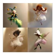 Wool Felt Needlepoint Kit, Fairy Doll, Felt Needle, Keychain Craft Needlecraft, DIY Handmade