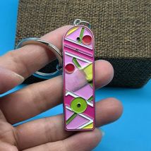 Marty McFly Hoverboard keyring Back To The Future Keychain Time travel Sci-fi Movie Fans gift
