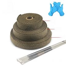 ZSDTRP 5/10/15M Car Moto Heat Shield Wrap Turbo Exhaust Heat Tape Wrap Pipe Wrap Shields Manifold Header Insulation Cloth Roll