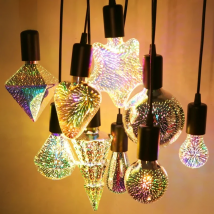 3D Decoration LED Light Bulb E27 6W 85-265V Vintage Star Edison Bulb Lamp Holiday Night Light Novelty Christmas Tree