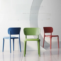 IHOME Hollow Nordic Modern Minimalist Hot Selling Plastic Dining Chair Thickened Home Economic Makeup Stool Office Desk Chair