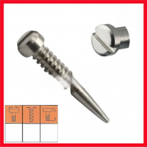 200pcs size 2.0x1.4x6.4mm Eyewear glasses Optical Eyeglasses screw accessories pointed end Self aligning screws