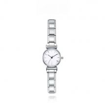 Hapiship Fashion Women's Stainless Steel White Black Watch Bracelet Bangle For Party Friend Wife Birthday Jewelry Gift G150