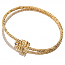 2pcs Lot Stainless Steel Gold Spiral Bracelet Base for DIY Jewelry Making Loops Connector Bulk Items Wholesale Connector Beads