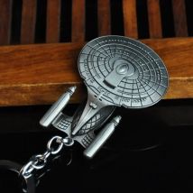 Men's Spaceship Keychain Anime Vintage Star Destroyer Battleship Key Chain On Bag Car Trinket Jewelry Party Boyfriend Gift