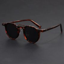 Classic Vintage Round Frame Sunglasses Men Hip-hop Punk Style Sun Glasses Women Fashion Sunshade Retro Sunglass UV400 Goggles