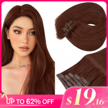 Vesunny Clip in Haar verlängerung Echthaar Balayage natürliche Echthaar verlängerung  Echthaarclip