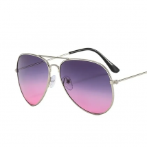 Luxury Brand Double Bridge Aviation Sunglasse Woman Men Alloy Frame Polit Ocean Gradient Lens Sun Glasses Female Male Eyewear